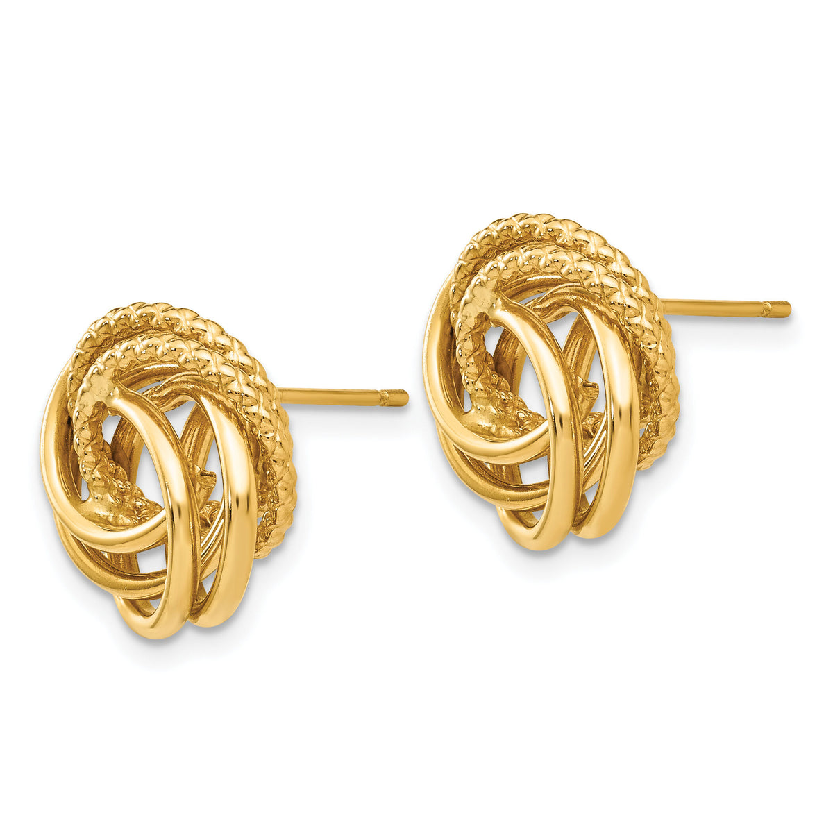 14k Love Knot Earrings-E695