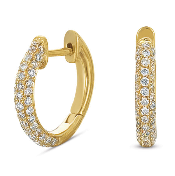 Yellow Gold Diamond Earring