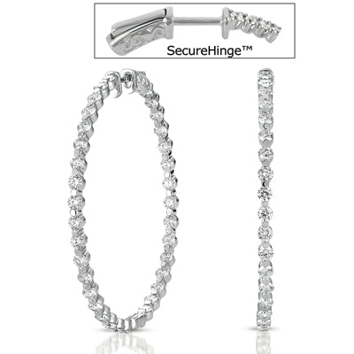2  Securehinge Hoop Earring