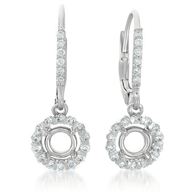 White Gold Earrings. For 2 X 50 Ptrs