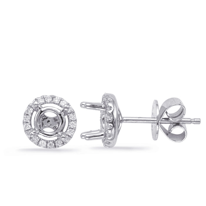 Four Prong Earring Setting For 1.00ct Tw