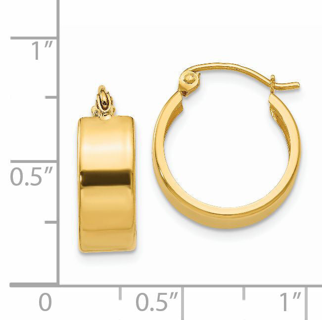 14K Small Hoop Earrings-E785