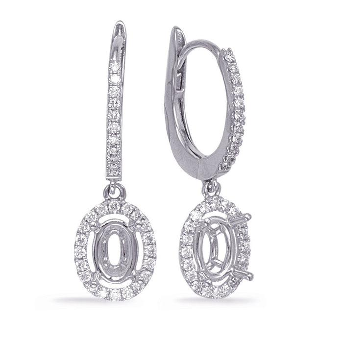 White Gold Diamond Earring