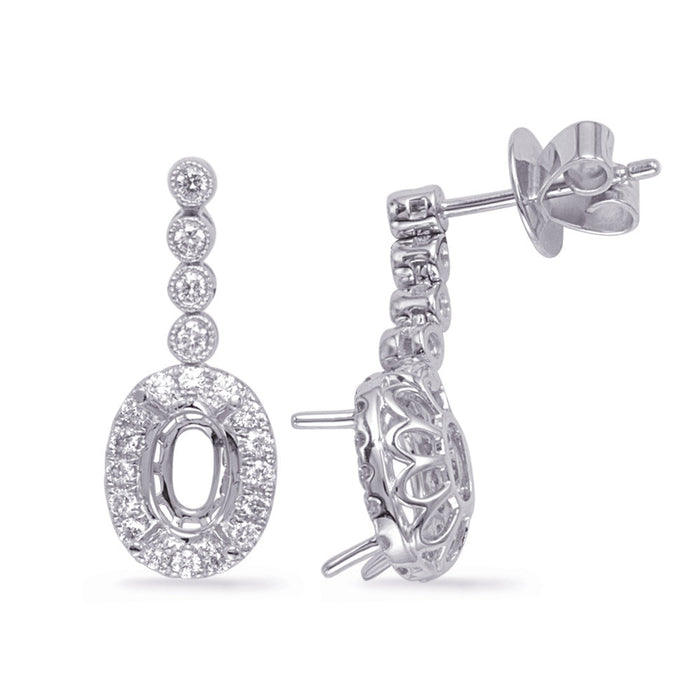 White Gold Diamond Earring