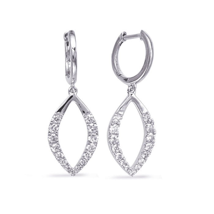 White Gold Diamond Earring