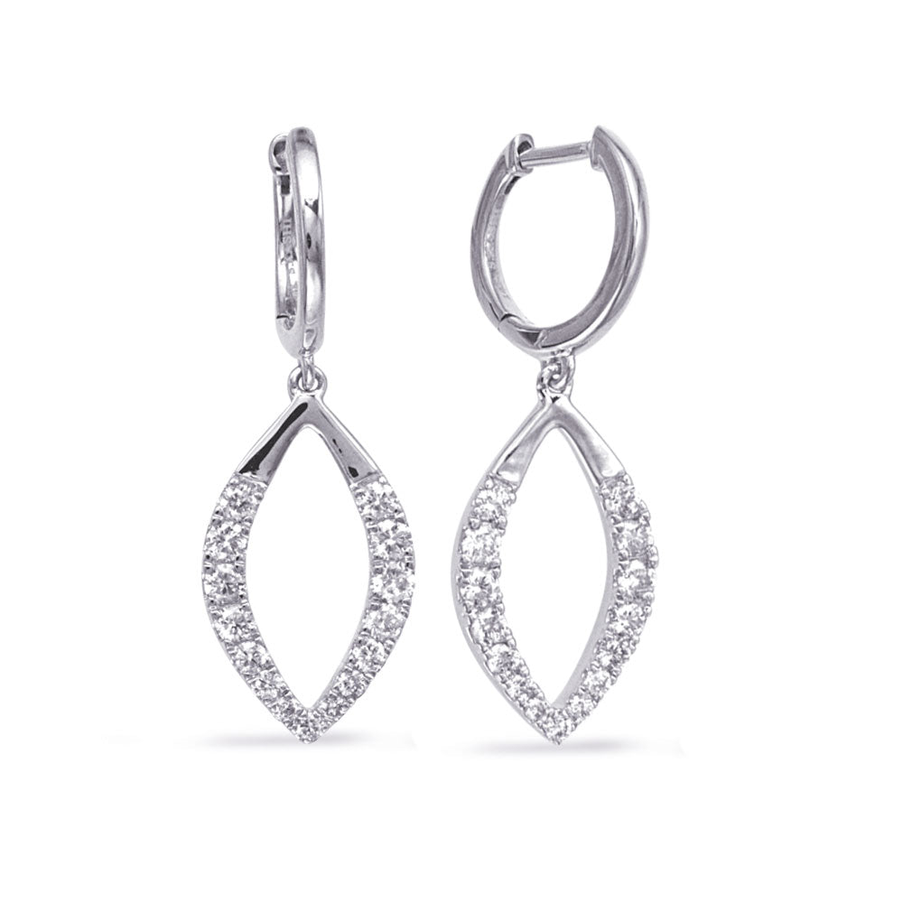 White Gold Diamond Earring
