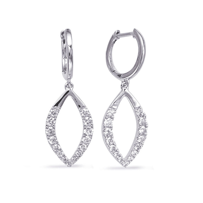 White Gold Diamond Earring