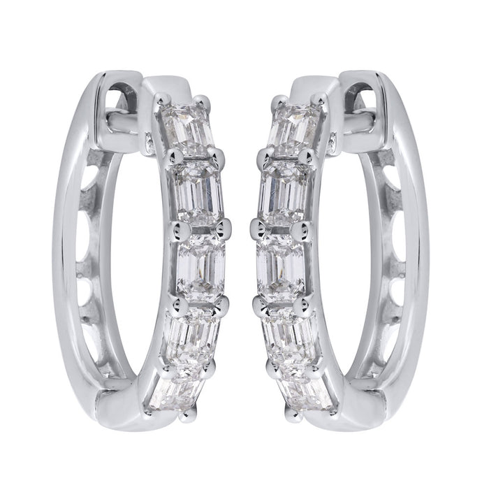 White Gold Diamond Earring