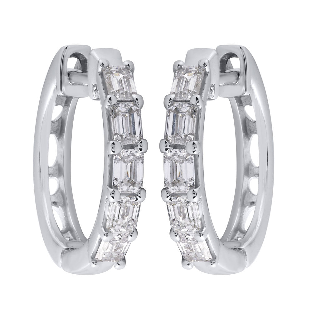 White Gold Diamond Earring