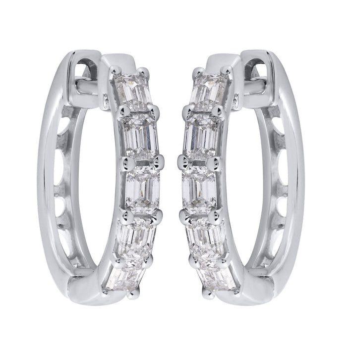 White Gold Diamond Earring