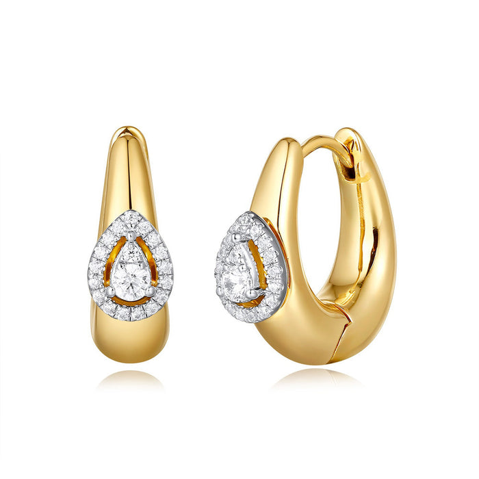 Yellow Gold & Diamond Earring