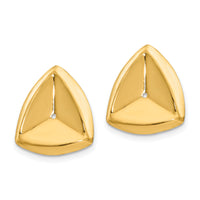 14k Polished Triangle Earring Jackets-E890J