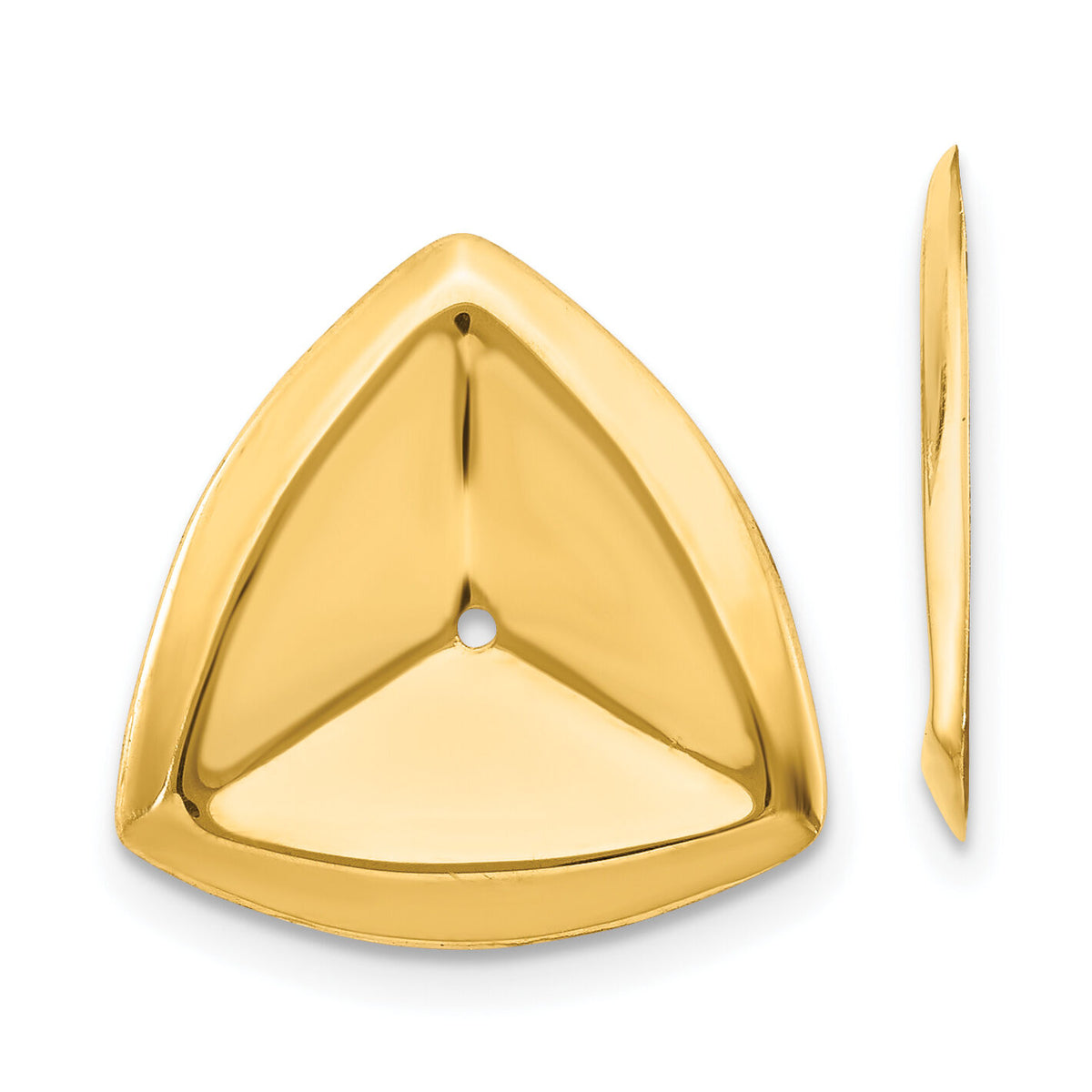 14k Polished Triangle Earring Jackets-E890J