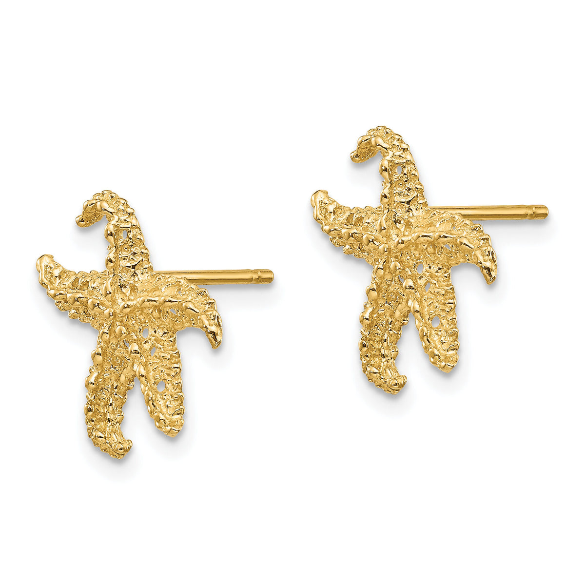 14k Starfish Earrings-E909