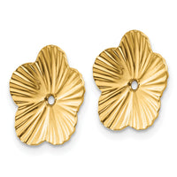 14k Polished Fancy Earring Jackets-E995