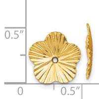 14k Polished Fancy Earring Jackets-E995