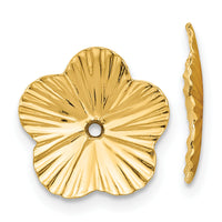 14k Polished Fancy Earring Jackets-E995