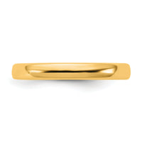 14KY 3mm European Comfort Fit Band-ECF030