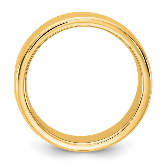 14KY 7mm European Comfort Fit Band-ECF070