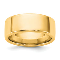 14KY 8mm European Comfort Fit Band-ECF080