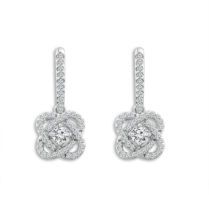 Diamond Fashion Earrings 0.25 ct tw 14k White Gold-EF5387TPKW4