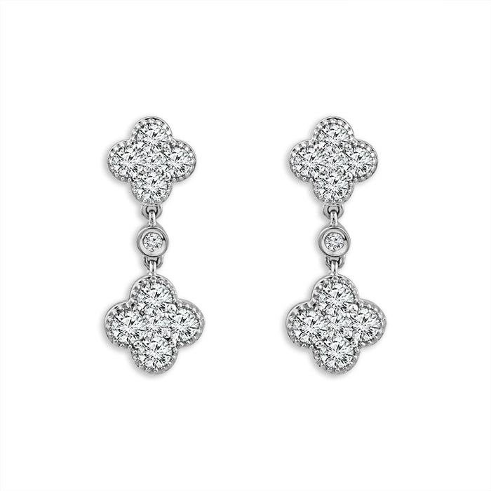 Diamond Fashion Earrings 0.75 ct tw 14k White Gold-EF8266A68W4
