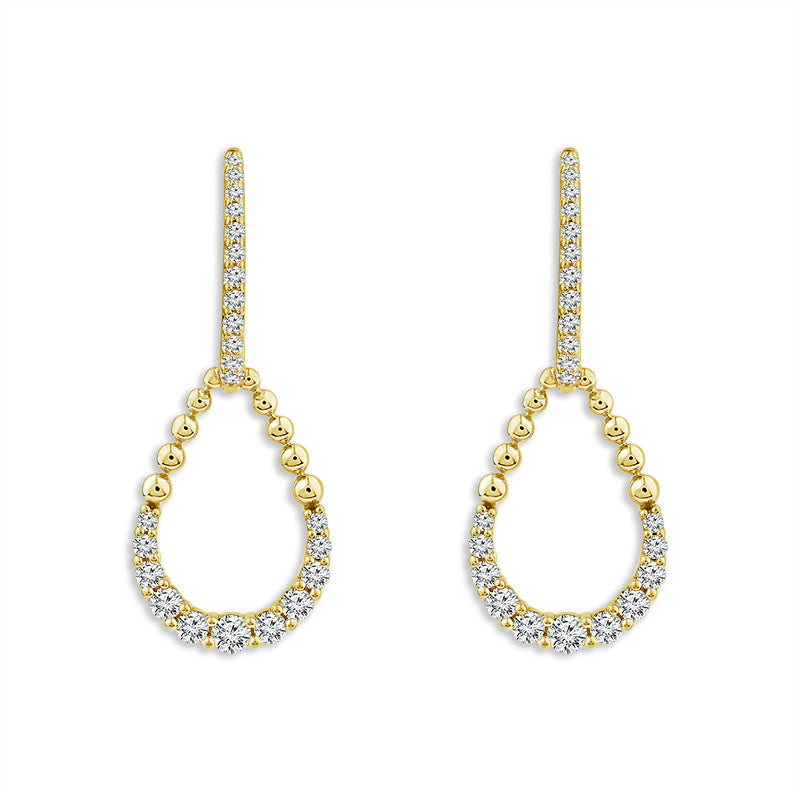 Diamond Fashion Earrings 0.63 ct tw 10k Yellow Gold-EF8404A78Y0