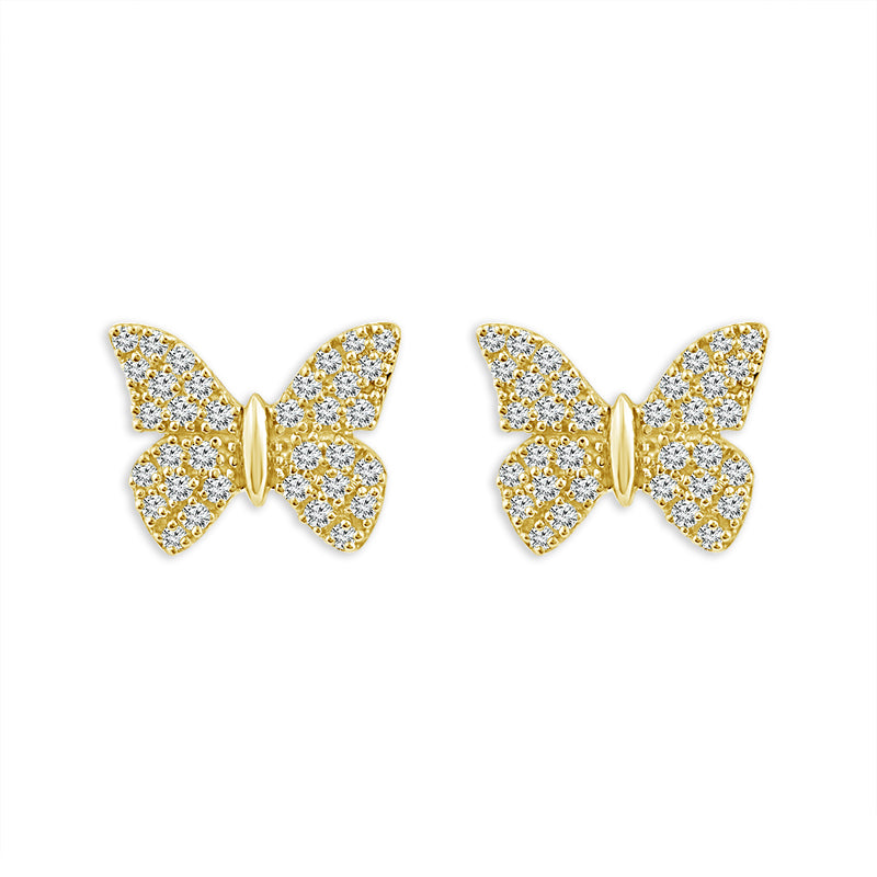Diamond Fashion Earrings 0.25 ct tw 10k Yellow Gold-EF8624SCY0