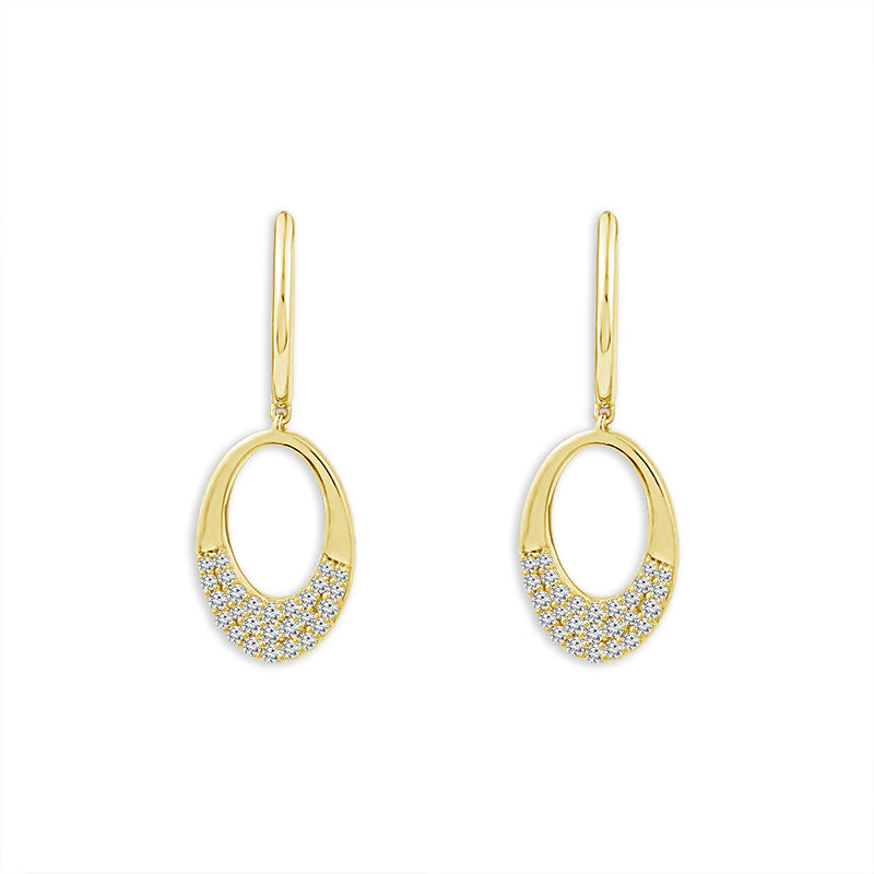 Diamond Fashion Earrings 0.33 ct tw 10k Yellow Gold-EH0980A78Y0