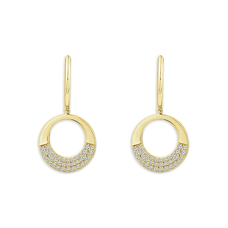 Diamond Fashion Earrings 0.33 ct tw 10k Yellow Gold-EH0983A78Y0