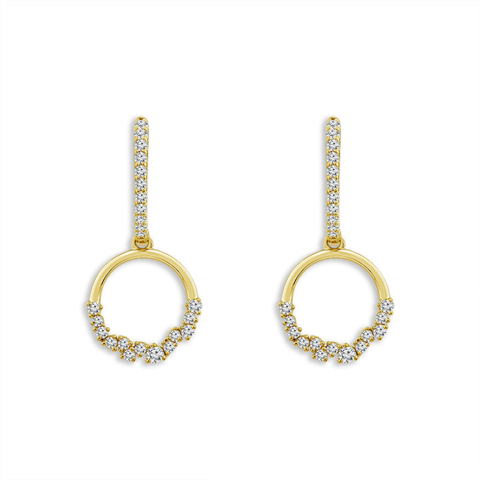 Diamond Fashion Earrings 0.50 ct tw 14k Yellow Gold-EH1205B56Y4