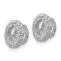 14k White Gold 1/5ct Diamond Earring Jackets-EJM5295-020-WA