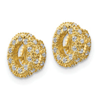 14k 1/5ct Diamond Earring Jackets-EJM5295-020-YA