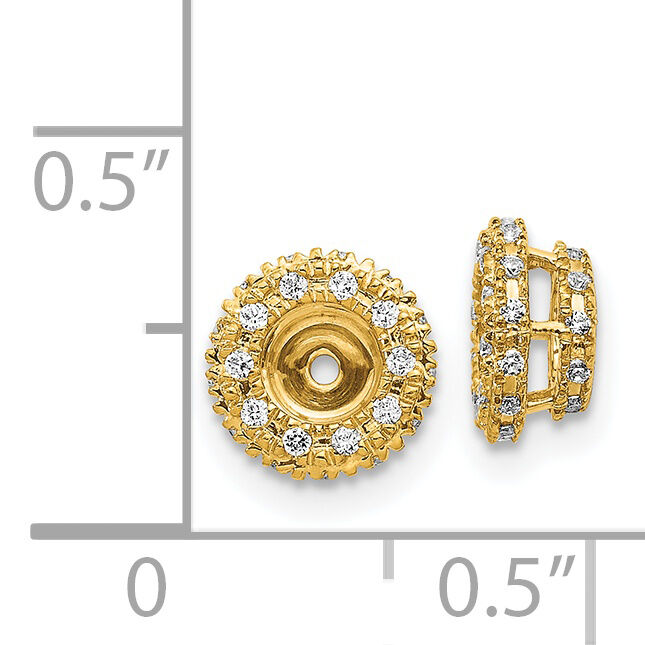 14k 1/5ct Diamond Earring Jackets-EJM5295-020-YA