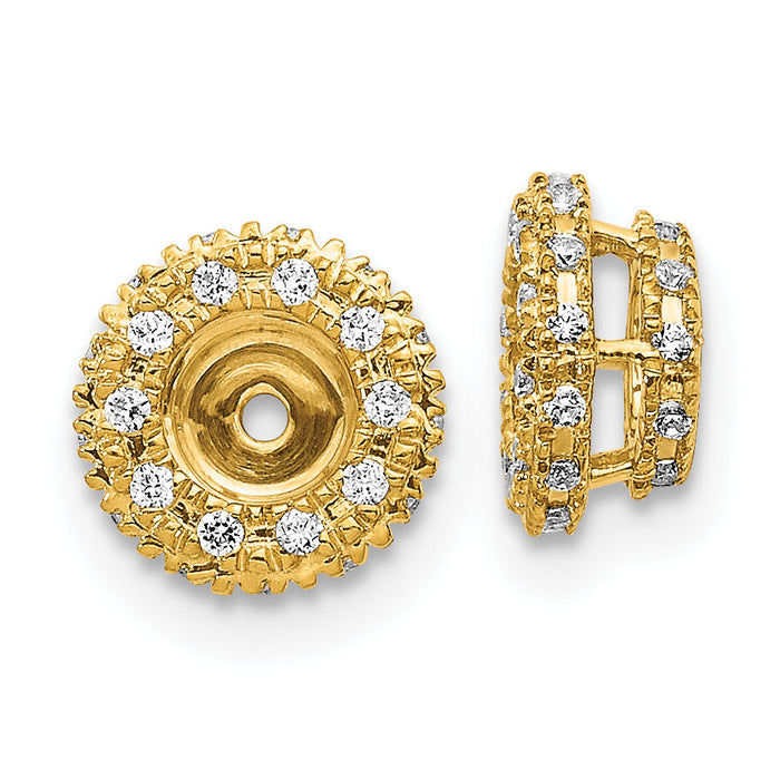 14k 1/5ct Diamond Earring Jackets-EJM5295-020-YA