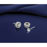 14k White Gold 1/5ct Diamond Earring Jackets-EJM5295-020-WA