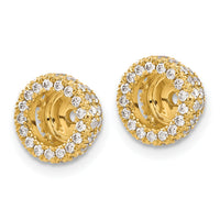 14k 5/8ct Diamond Earring Jackets-EJM5295-062-YA
