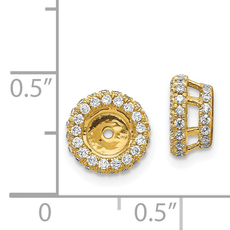 14k 5/8ct Diamond Earring Jackets-EJM5295-062-YA