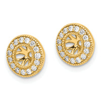 14k 1/4ct Diamond Earring Jackets-EJM5297-025-YA