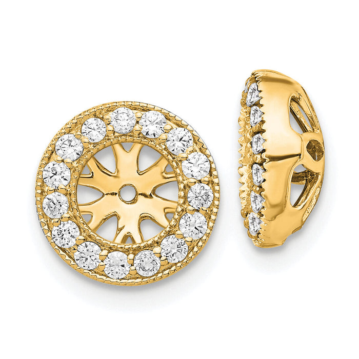 14k 1/4ct Diamond Earring Jackets-EJM5297-025-YA