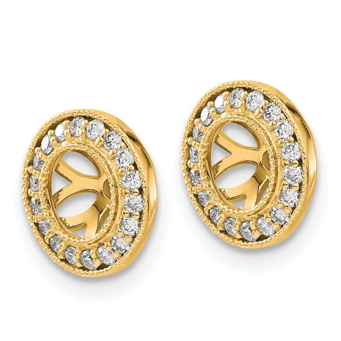 14k 1/3ct Diamond Earring Jackets-EJM5298-030-YA