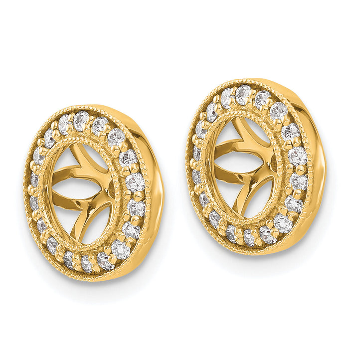 14k 1/3ct Diamond Earring Jackets-EJM5299-033-YA
