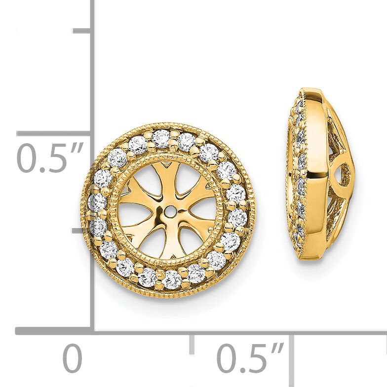 14k 1/3ct Diamond Earring Jackets-EJM5299-033-YA
