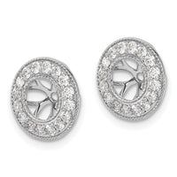 14k White Gold 3/4ct Diamond Earring Jackets-EJM5300-075-WA