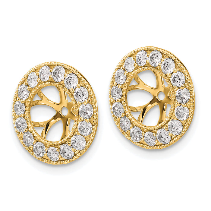 14k 1ct Diamond Earring Jackets-EJM5300-100-YA