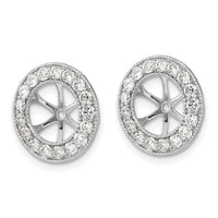 14k White Gold 1-1/6ct Diamond Earring Jackets-EJM5300-115-WA