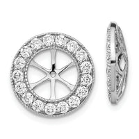 14k White Gold 1-1/6ct Diamond Earring Jackets-EJM5300-115-WA