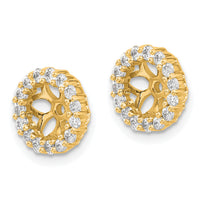 14k Diamond Earring Jackets-Mtg only-NO Dias.-EJM5303-050-Y