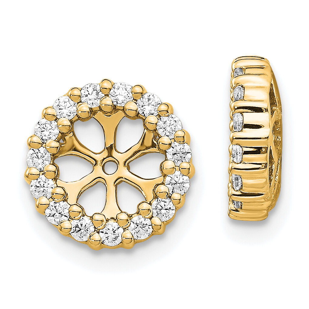 14k Diamond Earring Jackets-Mtg only-NO Dias.-EJM5303-050-Y