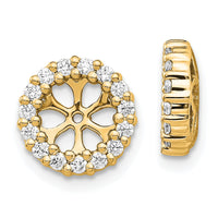 14k Diamond Earring Jackets-EJM5303-050-YA